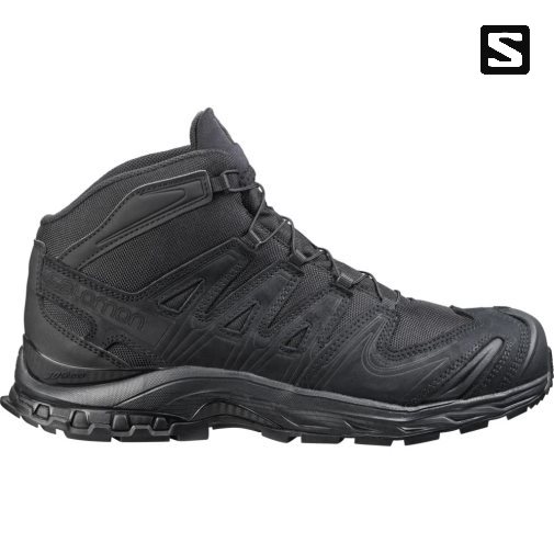 Salomon Xa Forces Mid EN Men's Tactical Boots Black | CA 78F36